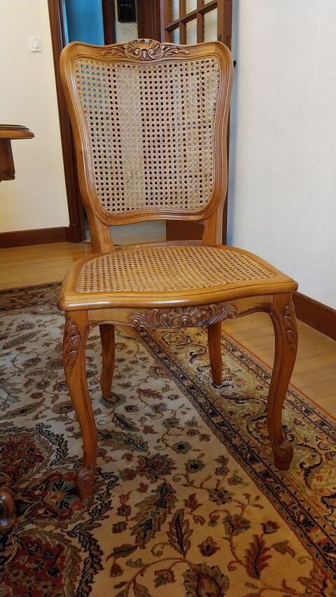 6 chaises cann�es LOUIS XV en merisier blond 275 Toulouse (31)