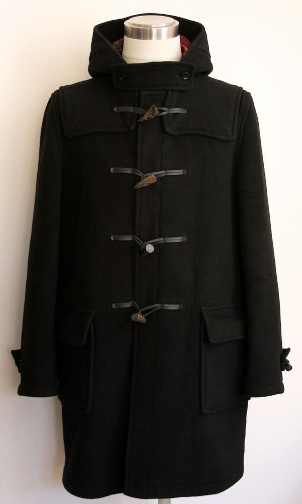 Manteau noir et clan Duffle-coat Stewart Morris GLOVERALL Vêtements