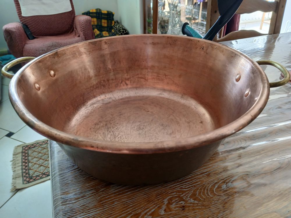 Bassine &agrave; confitures en cuivre Cuisine