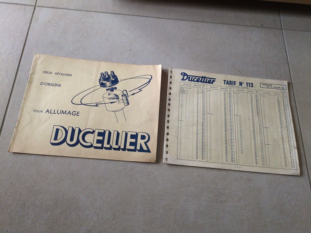 catalogue allumage Ducelier 