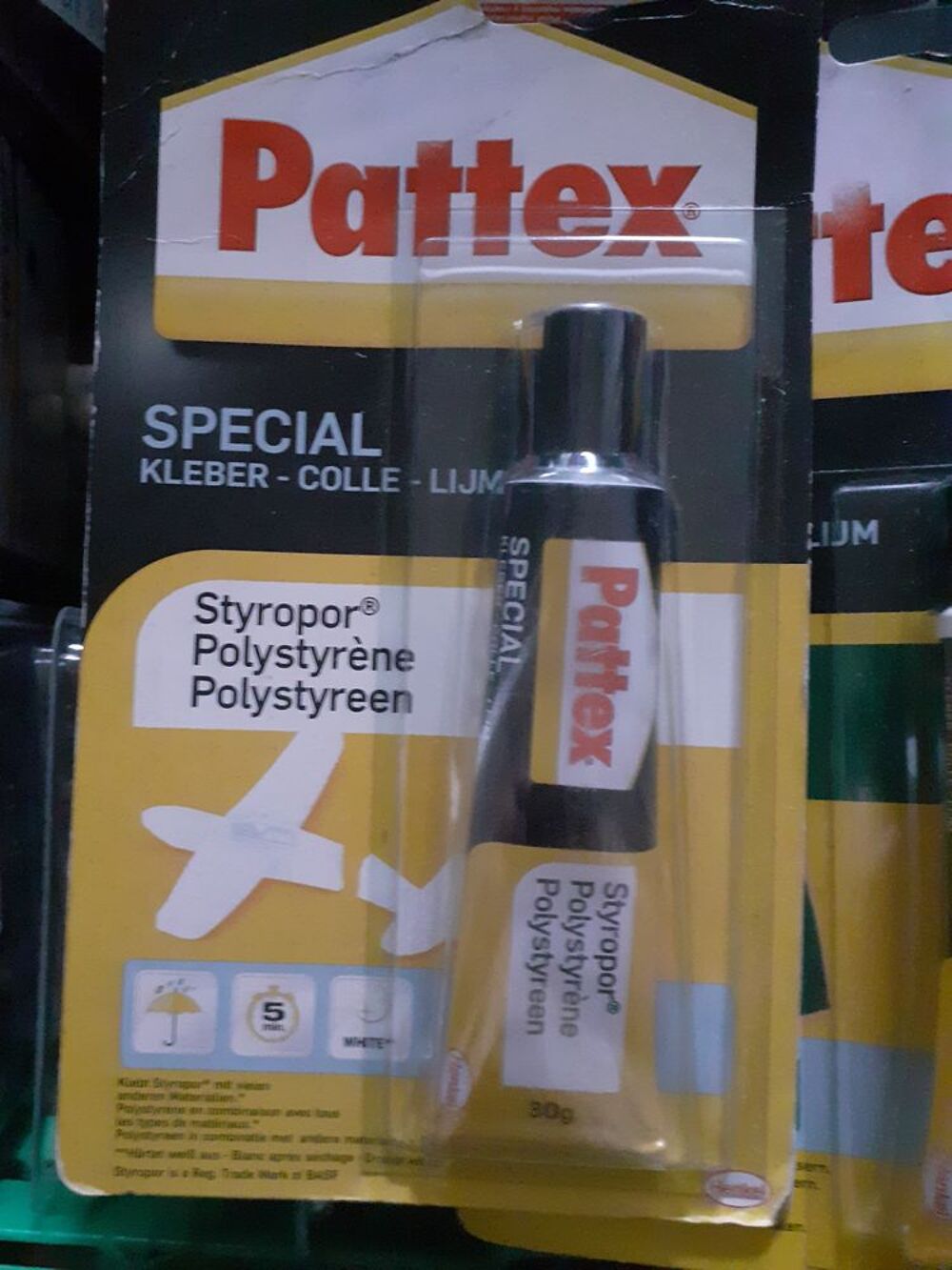 Colle patex cuir, tissu, polystyr&egrave;ne Bricolage