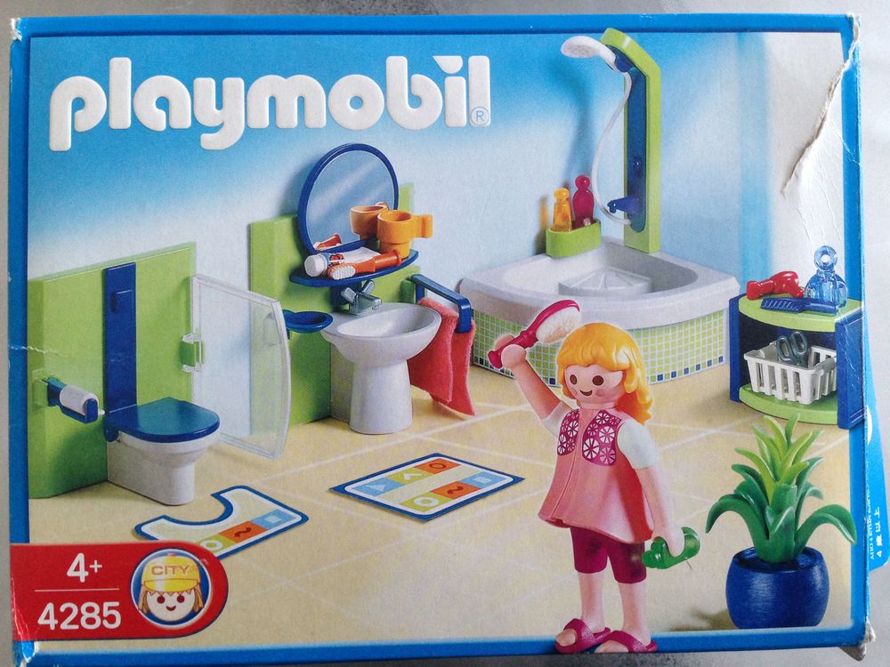 JEU PLAYMOBIL N&deg; 4285: Salle de bain. Jeux / jouets
