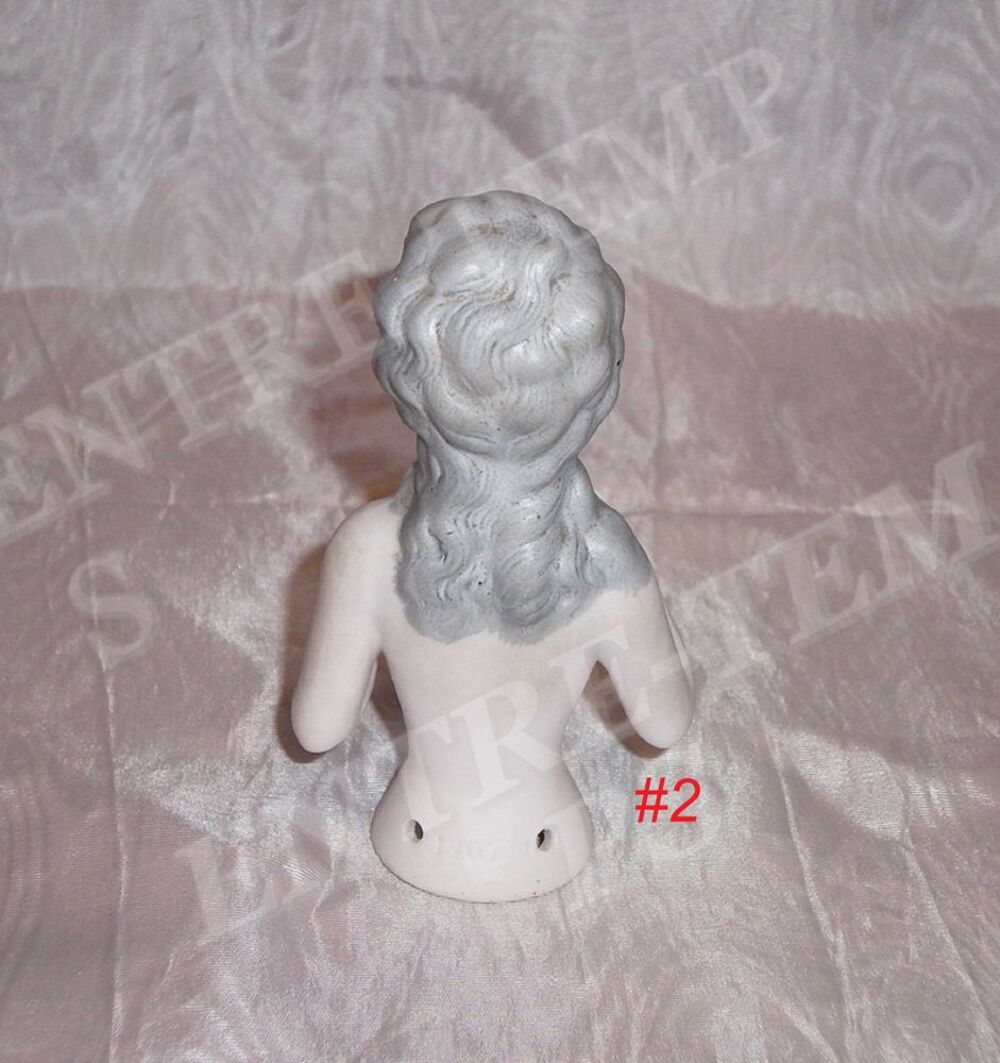 4 ANCIENNES DEMI-FIGURINE ART D&Eacute;CO (BOITE &agrave; POUDRE,HALF DOLL 