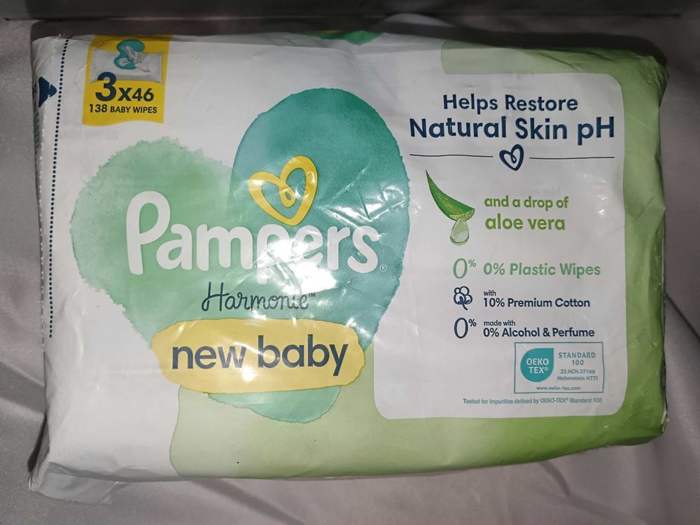 lot pampers harmonie taille 6 et 3 paquets de lingettes Puériculture