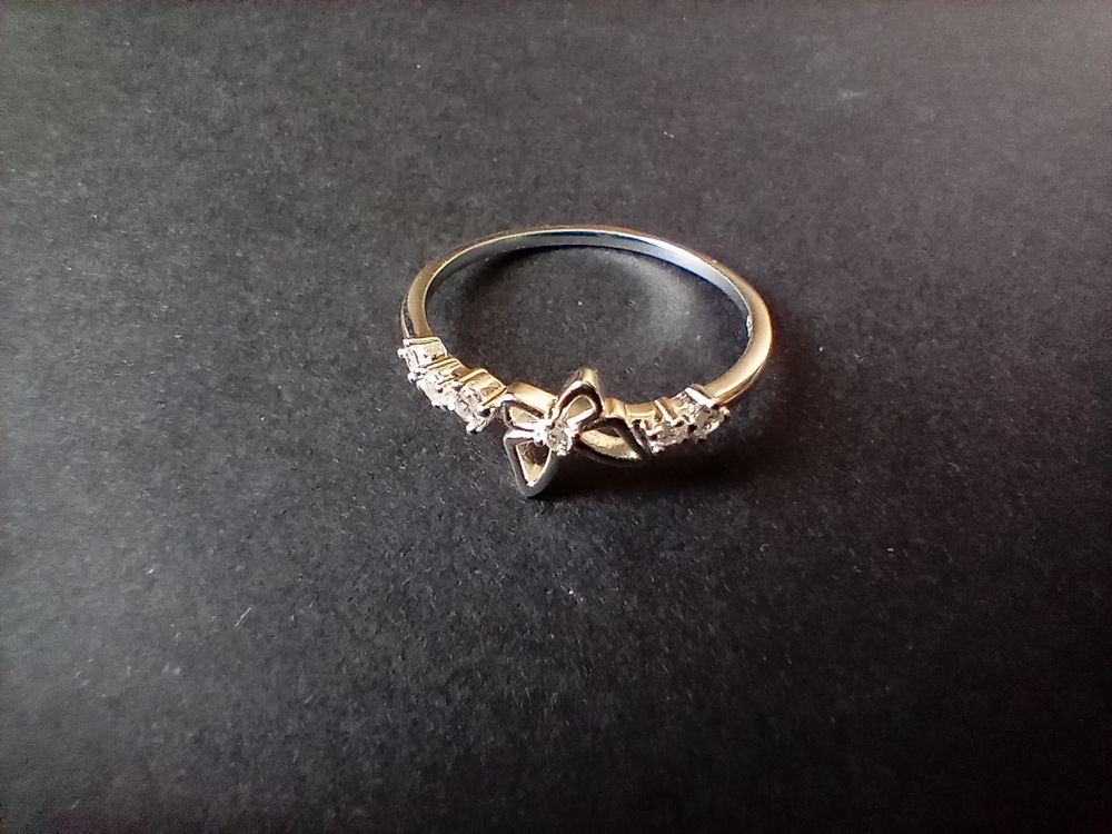 Bague en argent sterling 925 papillon et zircons Bijoux et montres