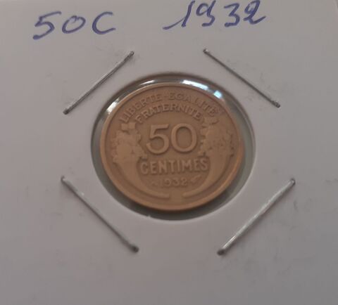 50 centimes 1932 cupro-aluminium 1 Armentires (59)