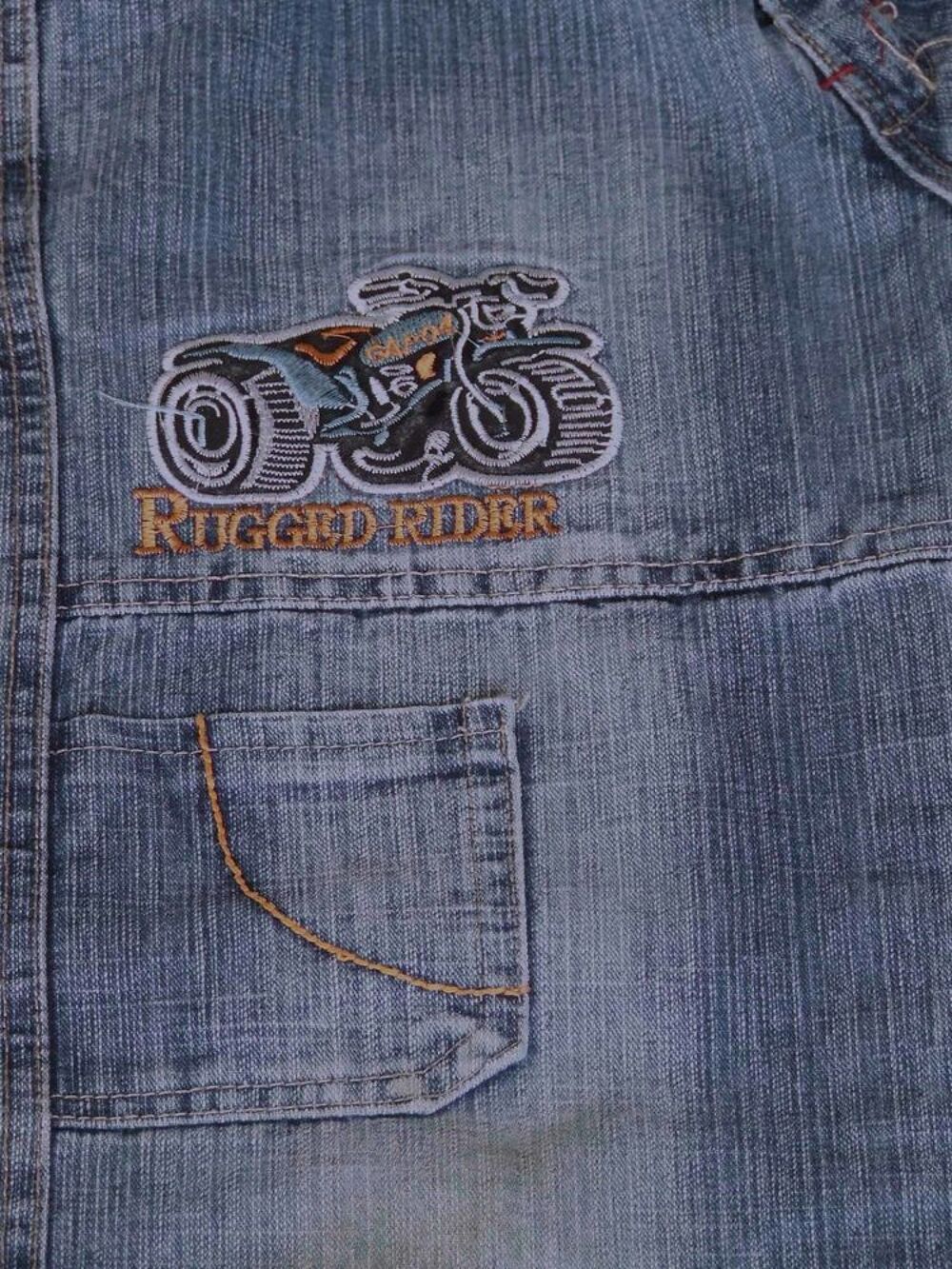 Jeans taille ajustable, style Baggy, Bleu d&eacute;lav&eacute;, 8&nbsp;ans Vêtements enfants