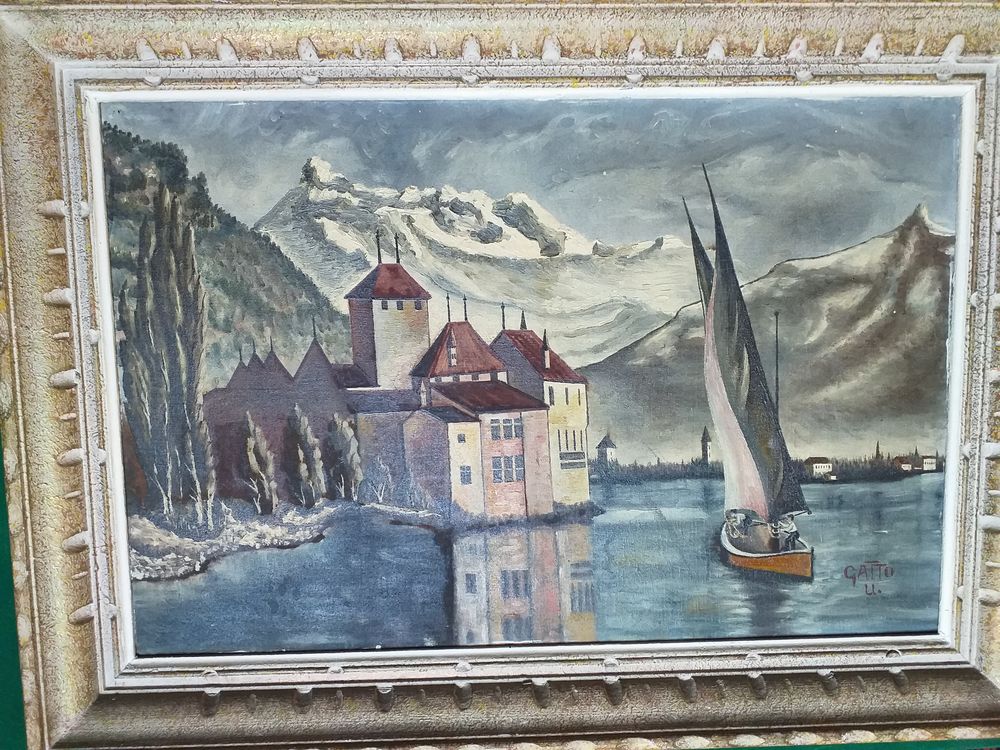 TABLEAU DU CHATEAU DE CHILLON Décoration