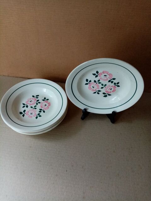 6 assiettes creuses   VINTAGE  35 Montluon (03)