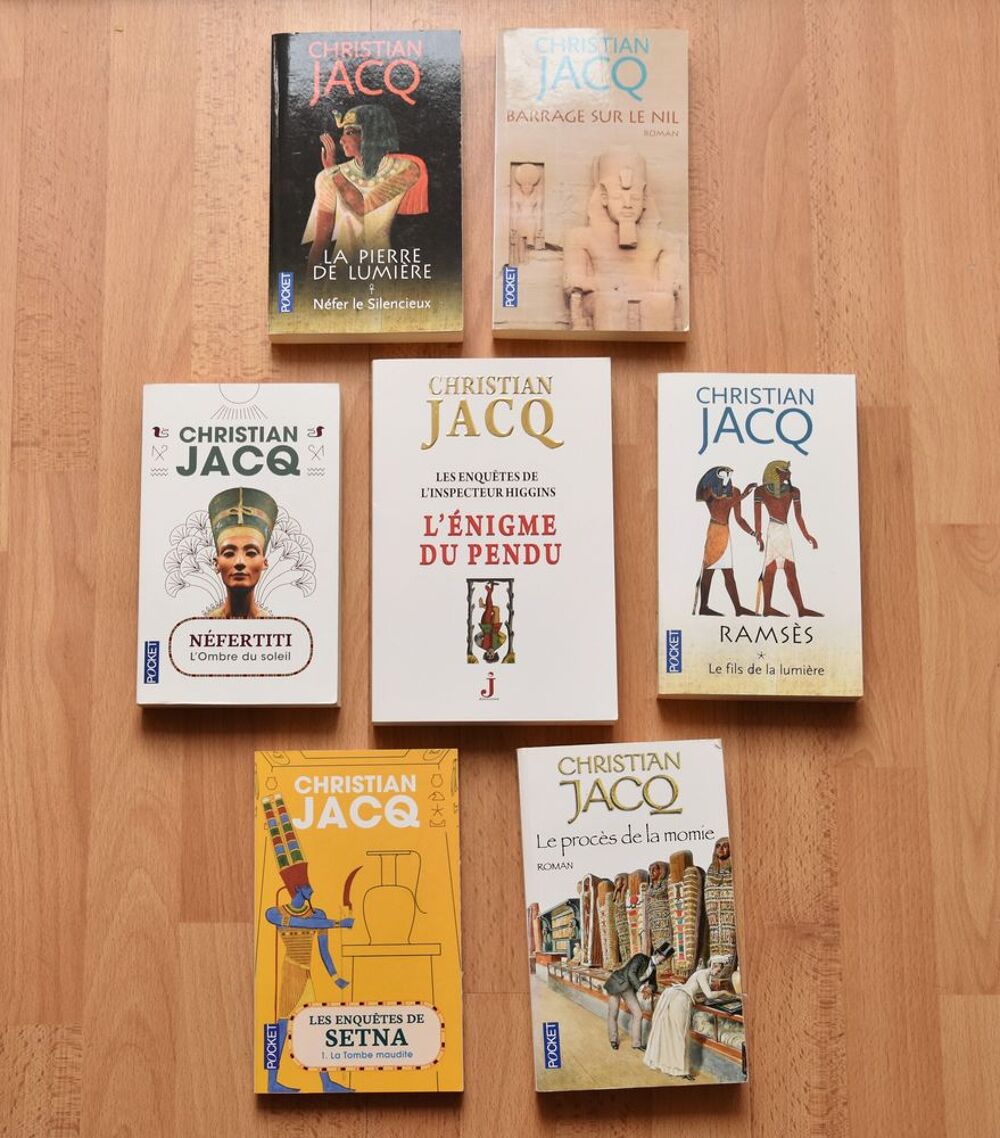 Lot de 7 romans de Christian Jack. Excellent &eacute;tat. Livres et BD