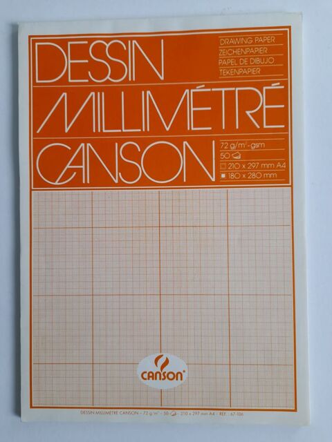 CANSON Bloc 30 Feuilles de Papier Millim�tr� A4 ? Bon �tat 2 Saint-Denis (93)