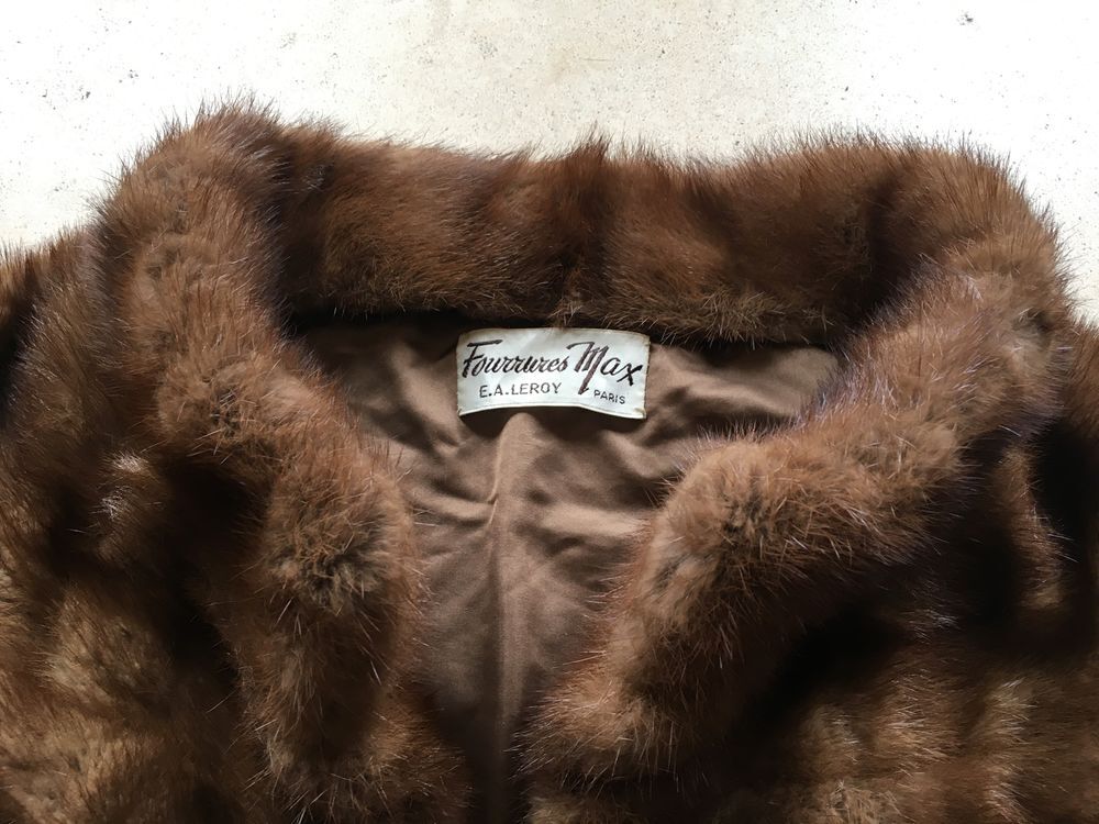 VESTE BOLERO EN VISON AVEC ETOLE Vêtements