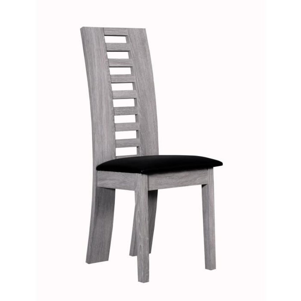 Table de salle &agrave; manger 6 - 8 personnes 4 chaises gris cendr&eacute; Meubles