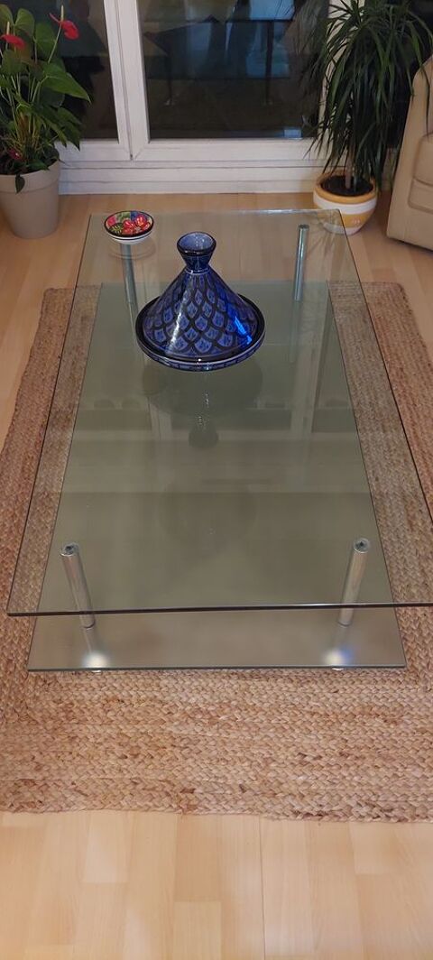 Table basse de salon en verre en tr�s bon �tat 80 Nanterre (92)