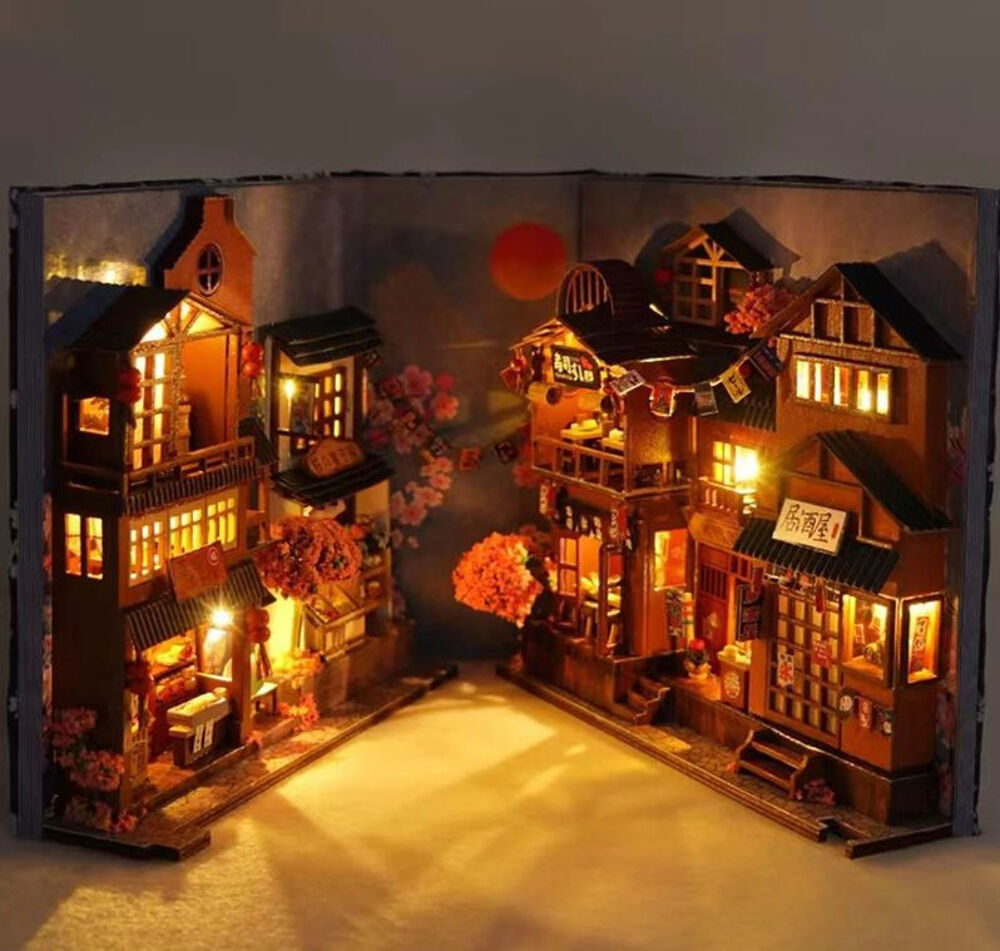 Book Nook (kit &agrave; assembler), NEUF (rue japonaise) Jeux / jouets