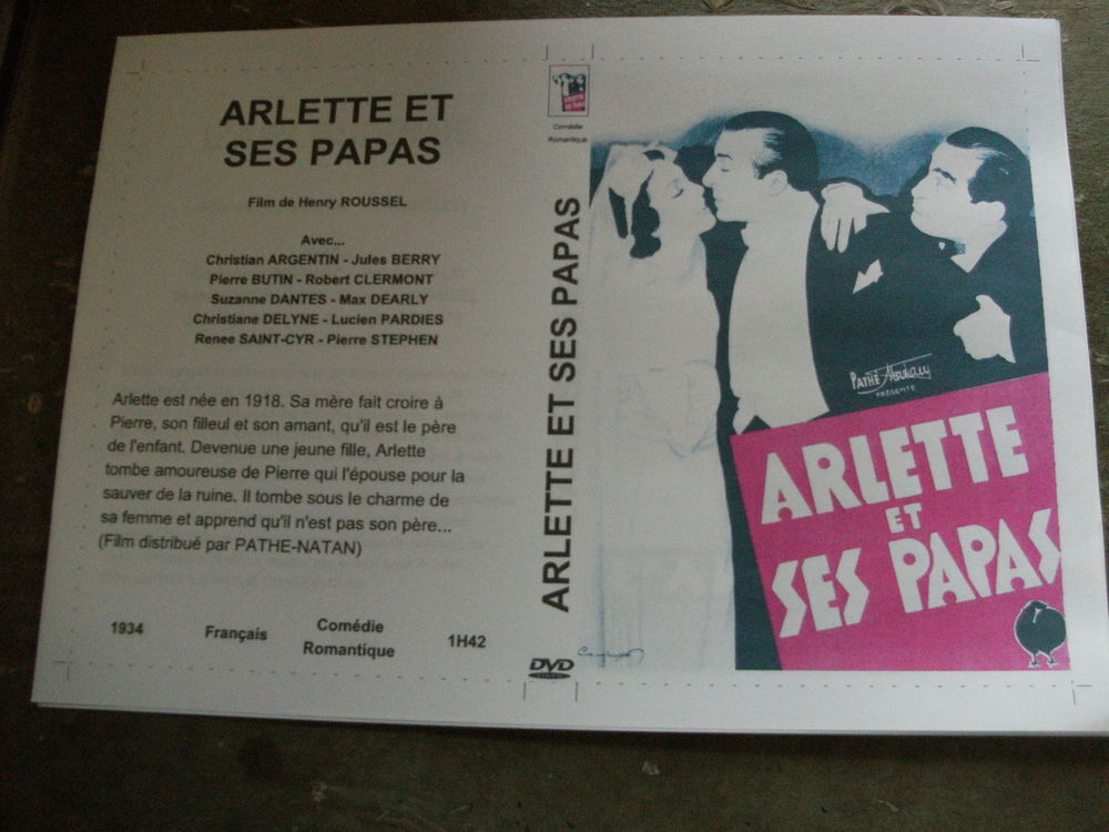 Film : " Arlette et ses papas " DVD et blu-ray