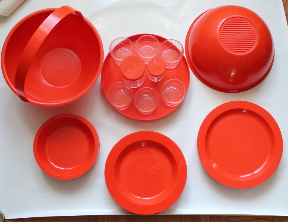 Boule Picnic Set orange GUZZINI - PIC BOLL by CARLO VIGLINO Cuisine
