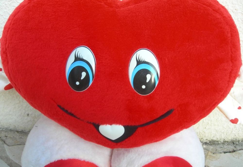 Peluche g&eacute;ante Coeur Jeux / jouets