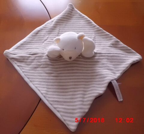 DOUDOU OURS BLANC ET BEIGE MOULIN ROTY 16 Oignies (62)