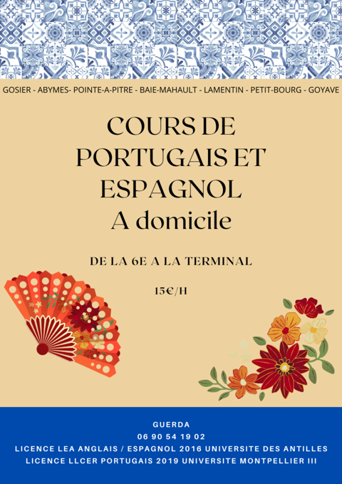 Cours de portugais, espagnol et français 0 97170 Petit-bourg