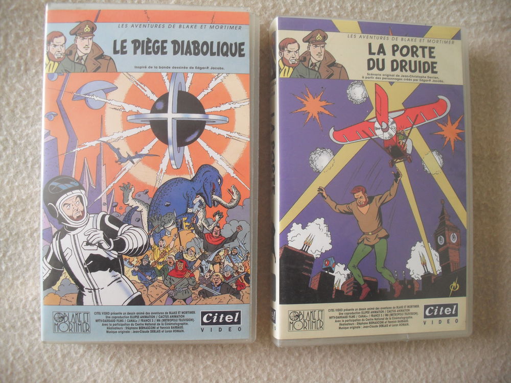 lot de 13films VHS LES AVENTURES DE BLAKE ET MORTIMER DVD et blu-ray