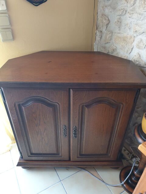 Meuble t�l� d'angle en ch�ne 40 Le Chay (17)