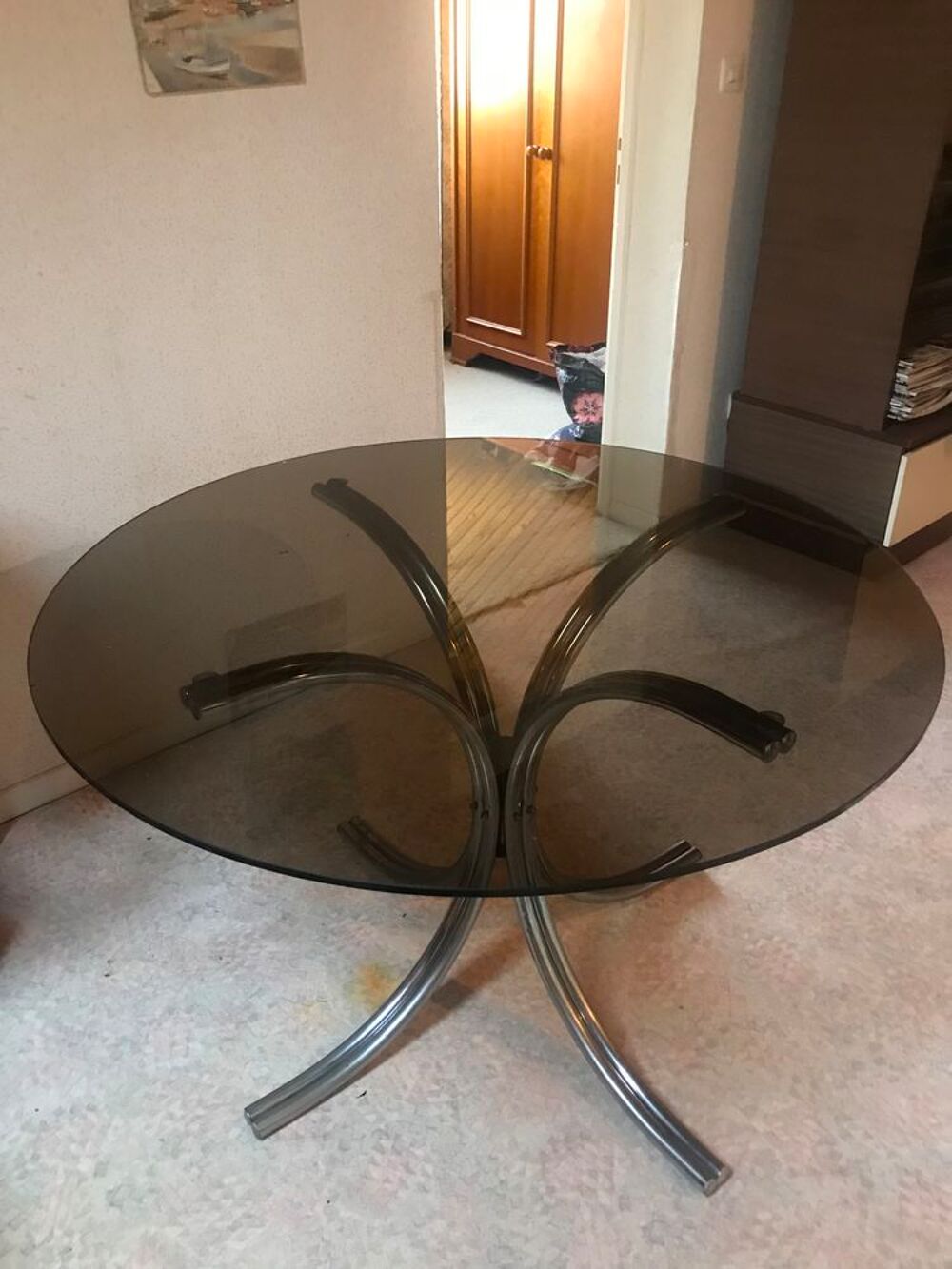 Table ronde en verre Meubles