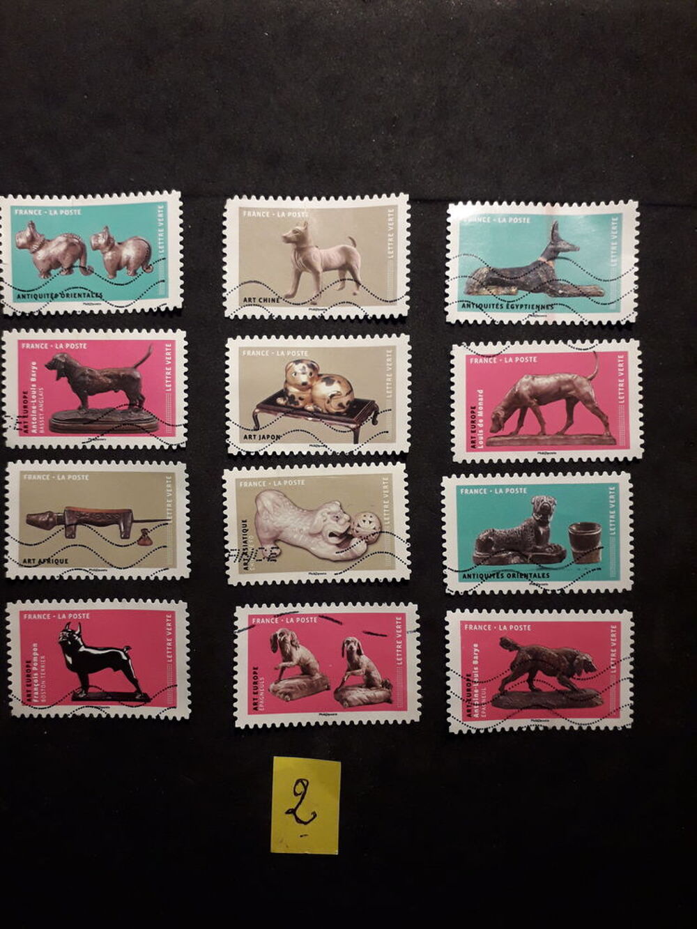 2s&eacute;ries compl&egrave;tes de timbres 0,40 € la s&eacute;rie.1-2 