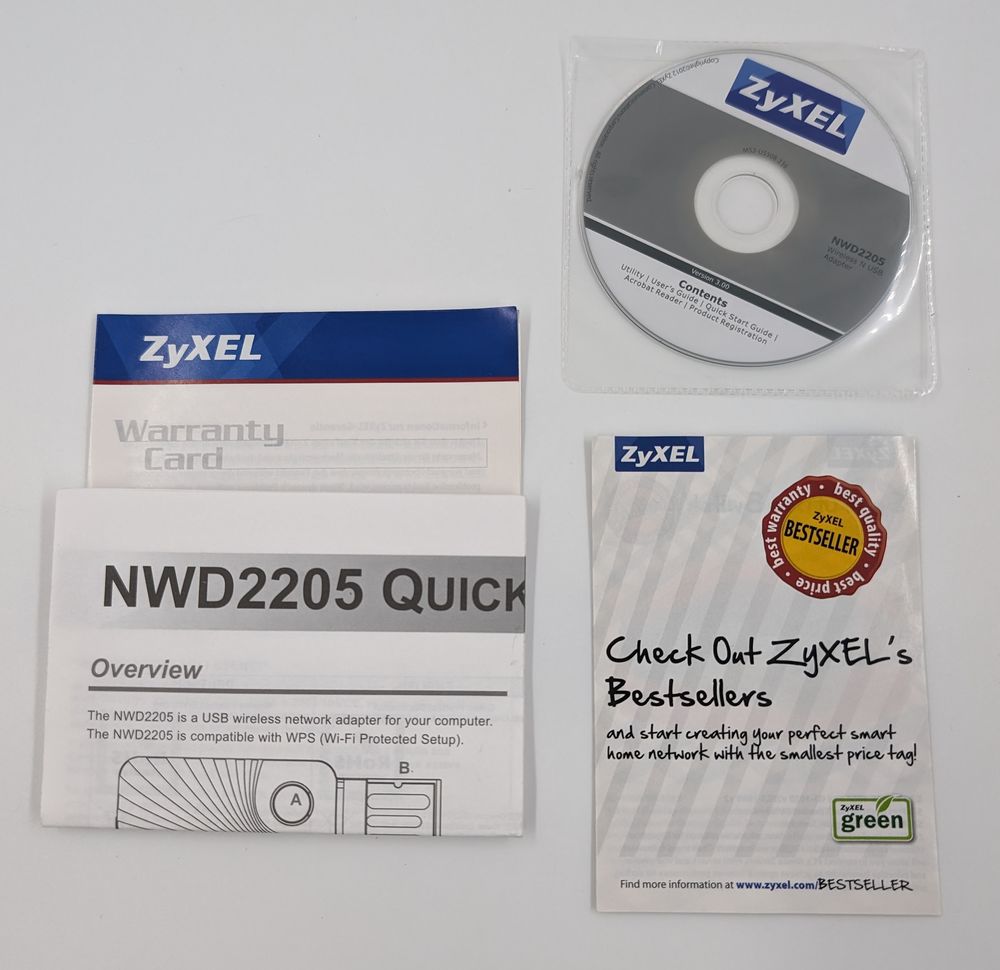 Logiciel Zyxel avec notices Matériel informatique