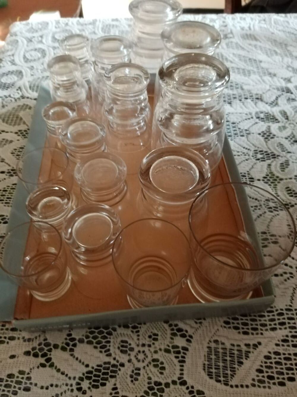 3 S&eacute;ries de 8 verres ou verrines Cuisine