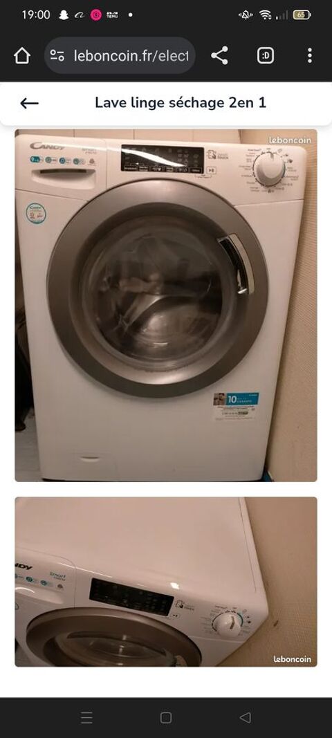 Lave linge et sèche  250 Challans (85)