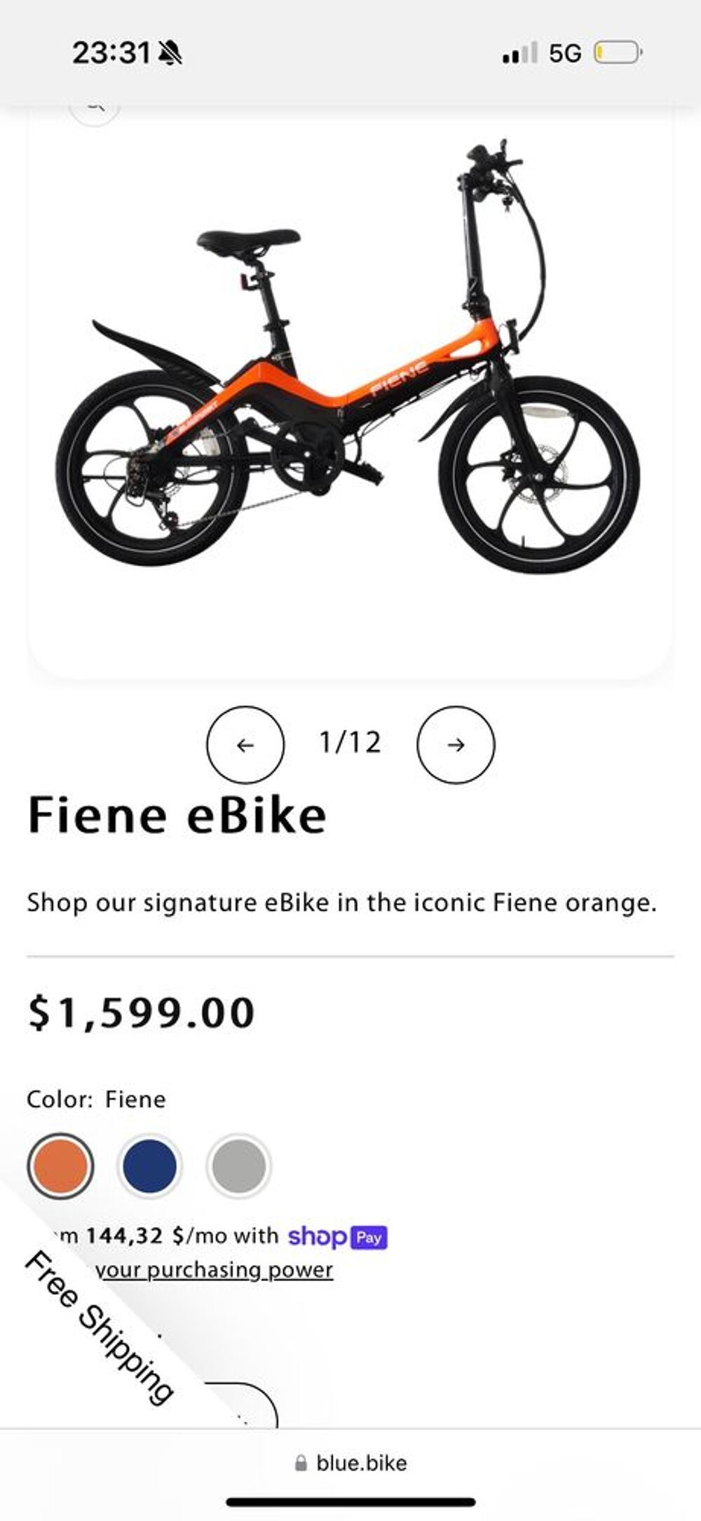 V&eacute;lo &eacute;lectrique pliable BLAUPUNKT FIENE Vélos