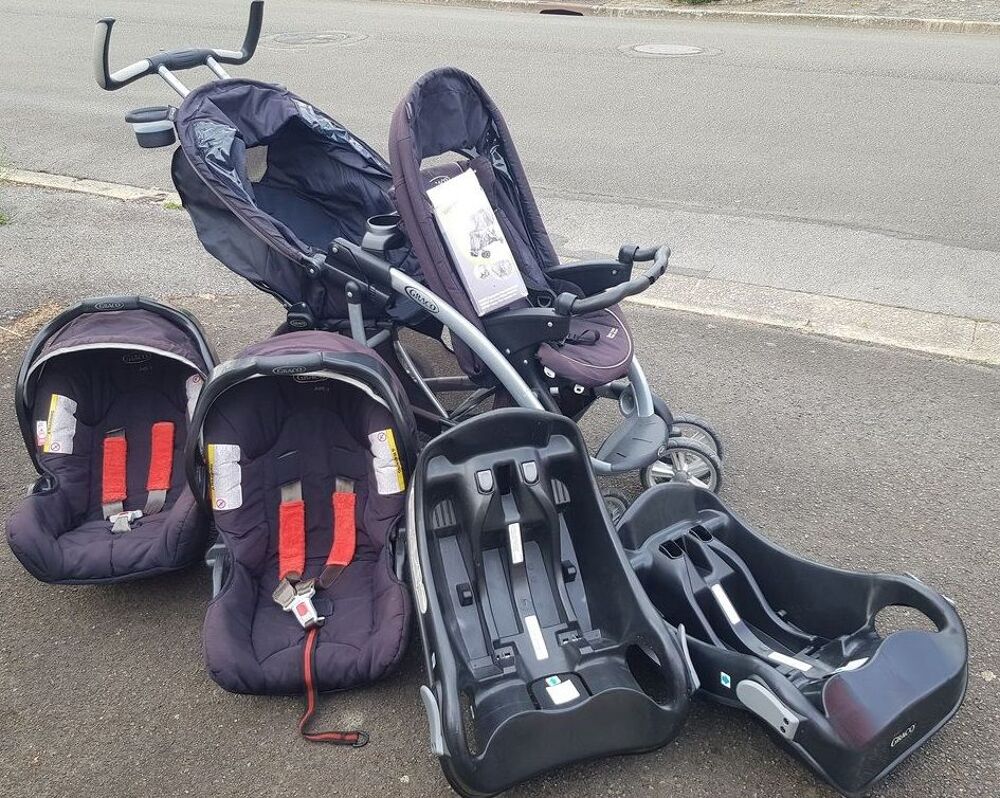 Poussette Double GRACO int&eacute;grale Puériculture