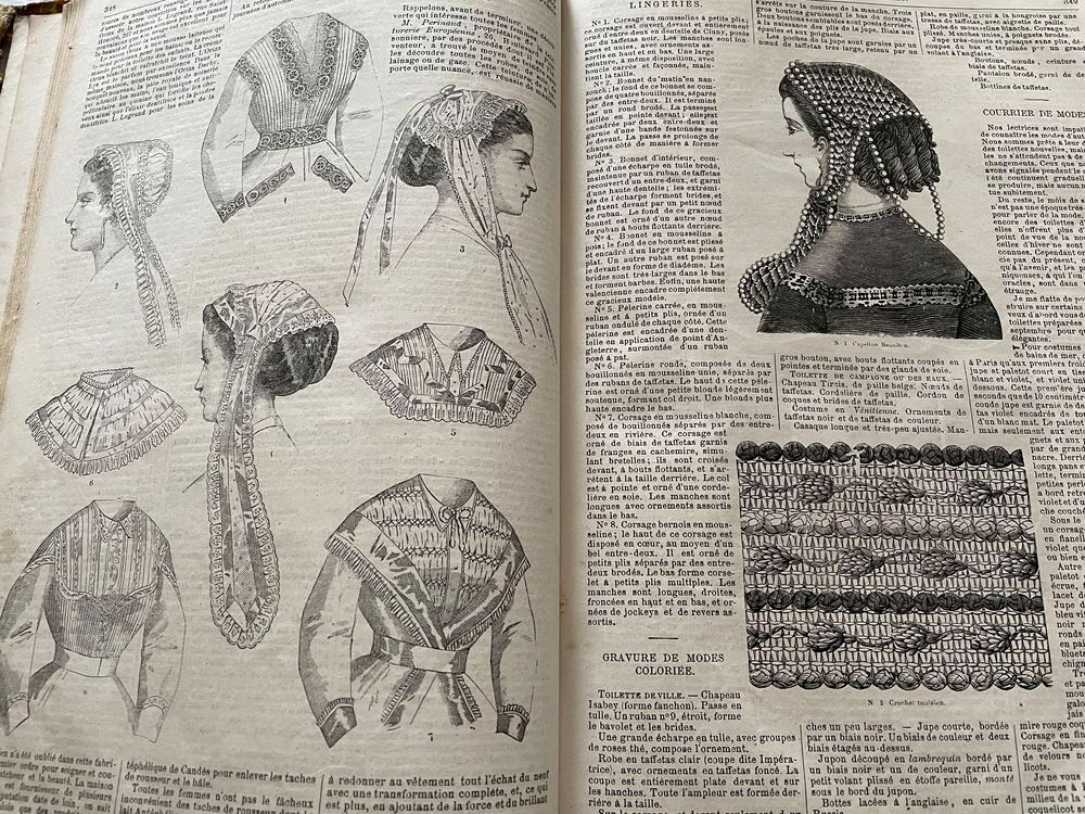 LIVRE ANCIEN DE MODE Décoration
