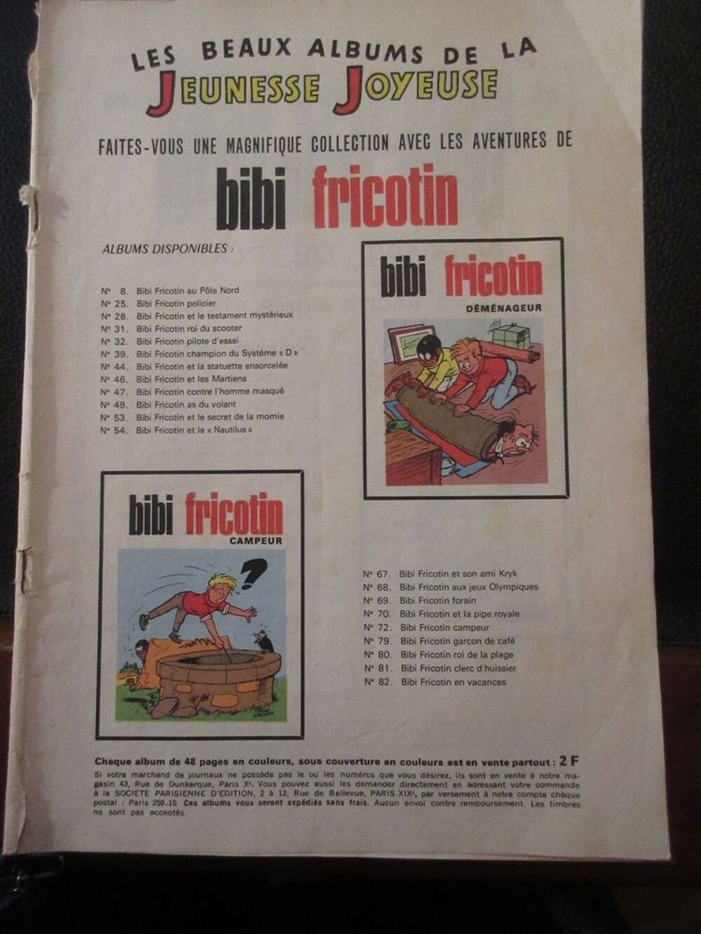 Revue Bibi Fricotin n&deg; 32 Livres et BD