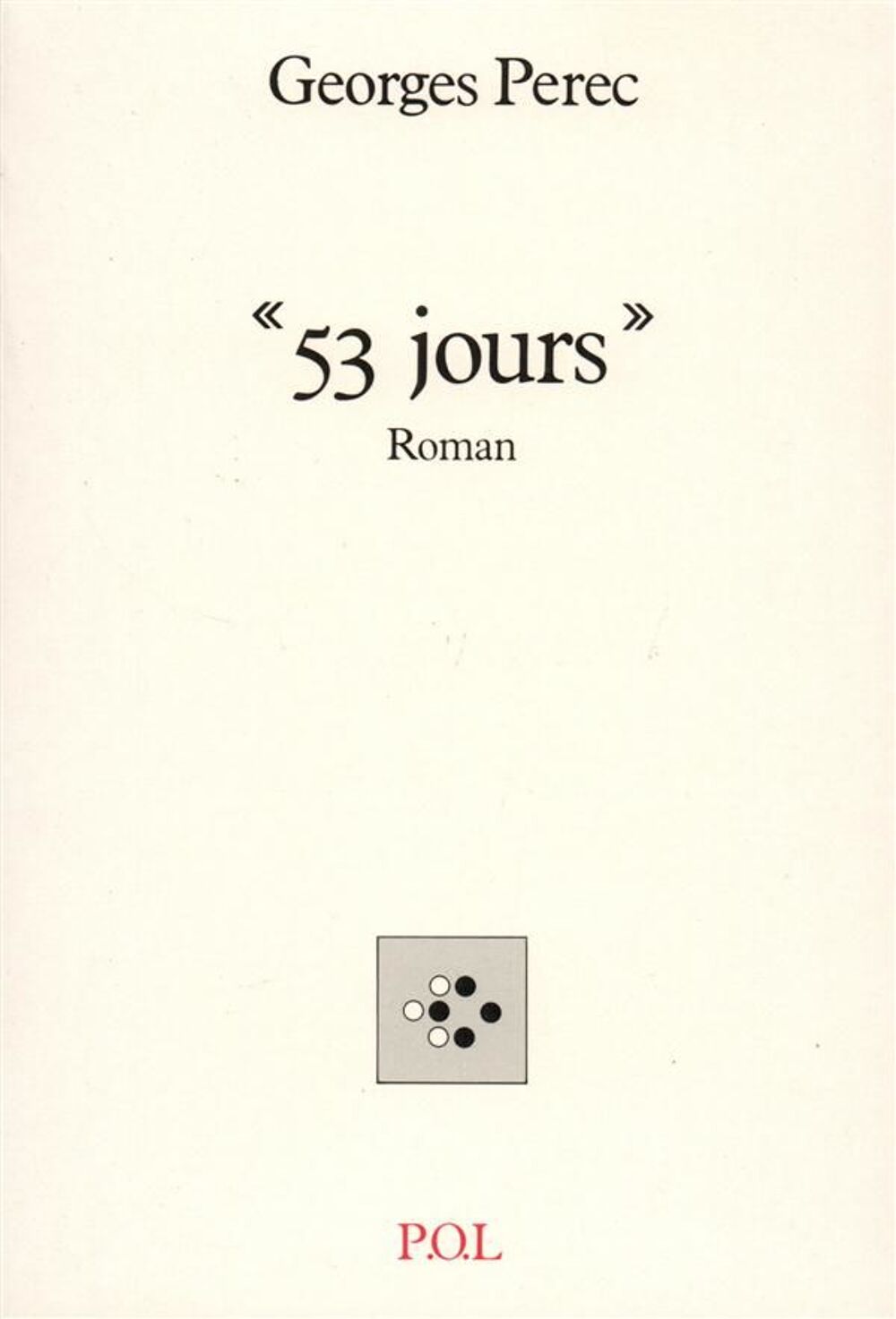 53 jours - Georges Perec, Livres et BD