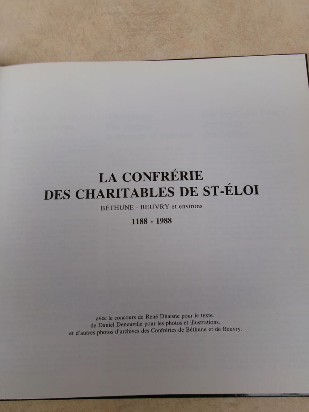 Livre : " Les Charitables 1188-1988 " Livres et BD