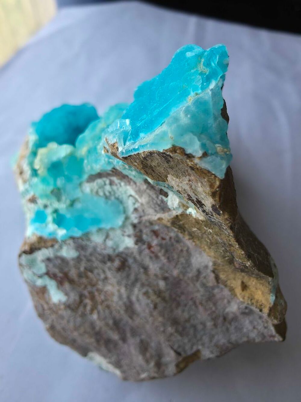 Sp&eacute;cimen H&eacute;mimorphite Bleue du Katanga RDC-Min&eacute;ral 302g 