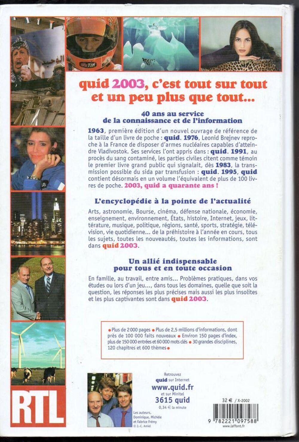 Quid 2003 - Dominique &amp; Mich&egrave;le Fr&eacute;my Livres et BD