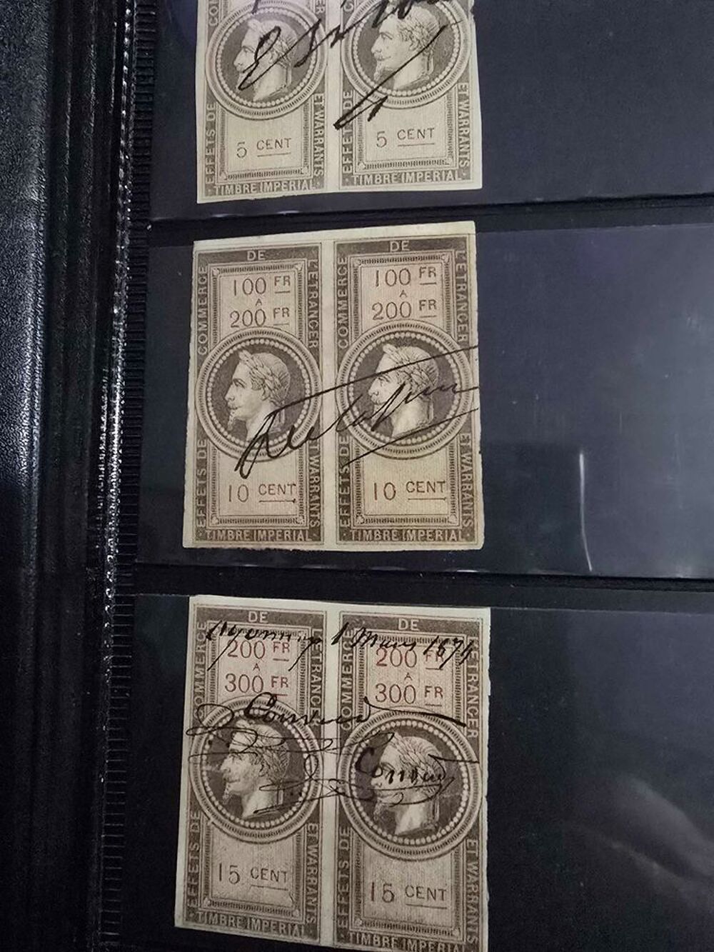 timbre+fiscaux+napoleon+de+1864,+rarisisme 