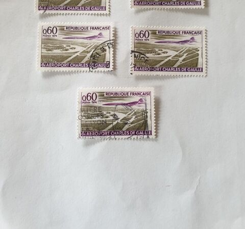 Timbre france Aroport Charles de Gaulle 1974 lot 0.27 euro 0 Marseille 9 (13)