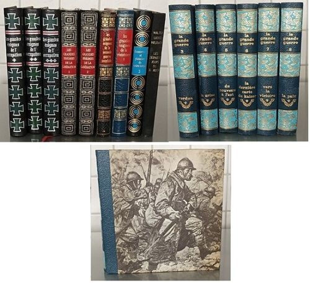 Lot de 15 livres 1&egrave;re et seconde guerre mondial Livres et BD