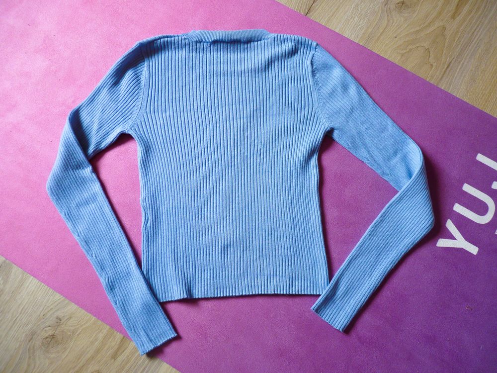 Lot 2 Pulls Femme Jennyfer 36 S bleu ciel TBE manches longue Vêtements