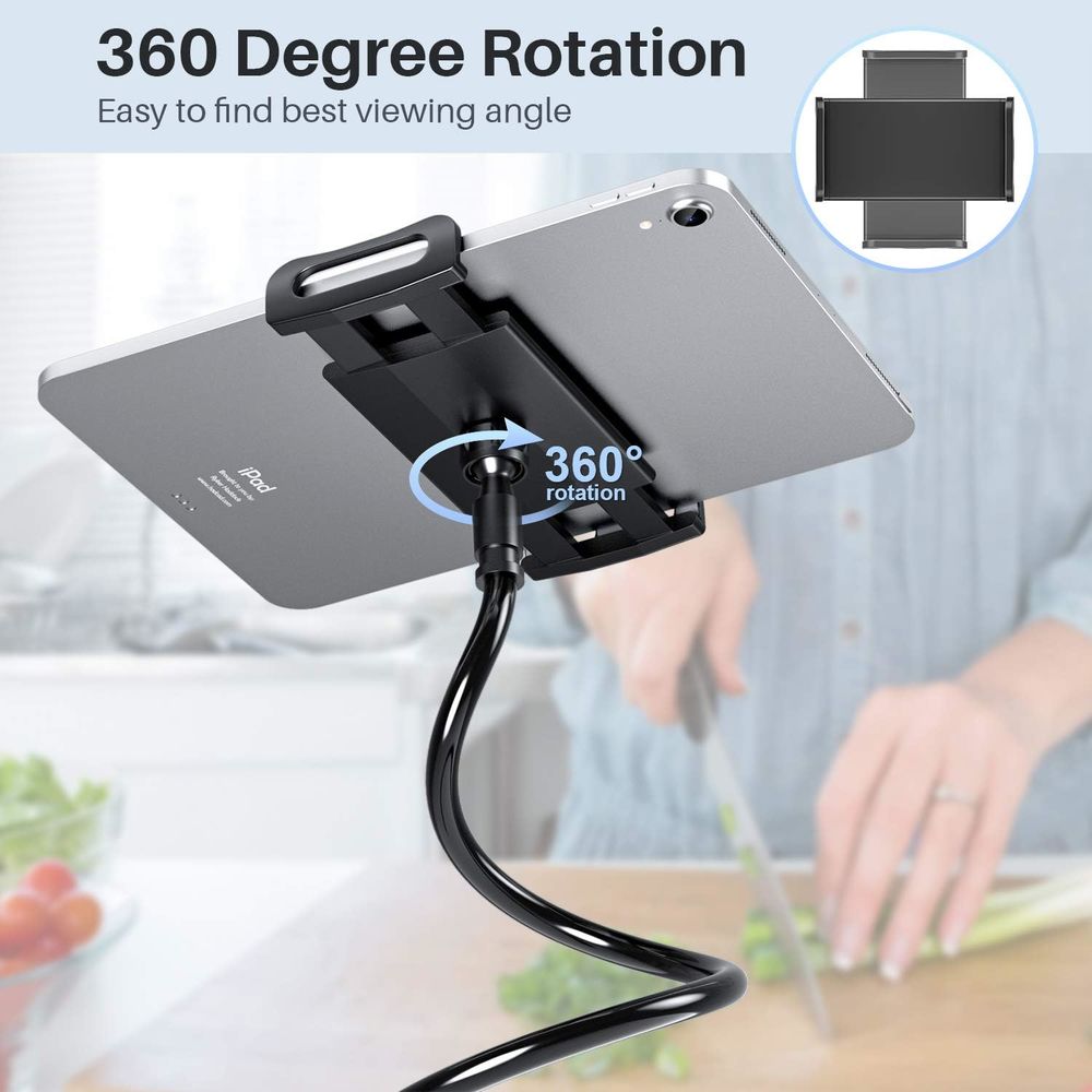 Support Tablette avec col de Cygne R&eacute;glable - 76 cm de Long Téléphones et tablettes