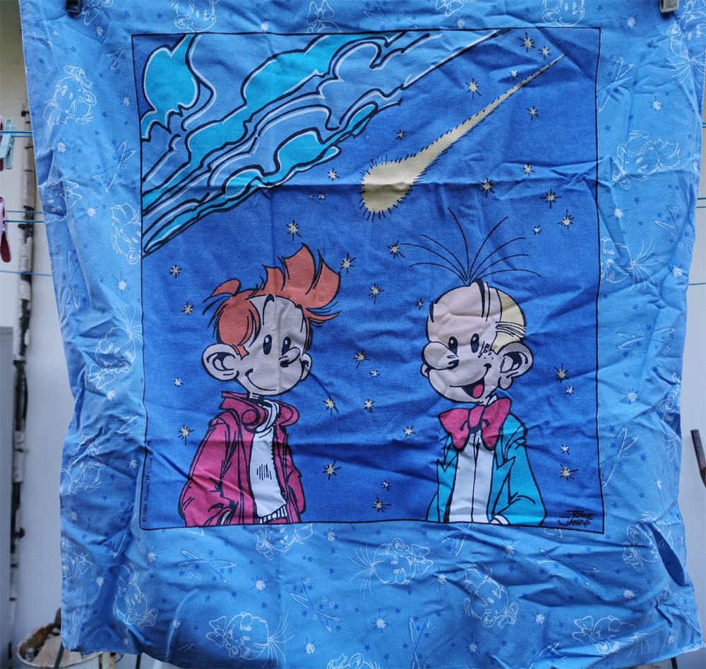 Draps enfant espace etoile spirou et fantasio Décoration