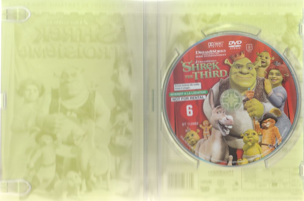 shreck le troisi&egrave;me DVD et blu-ray
