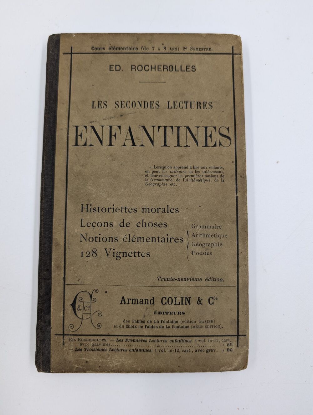 Livre ancien Les Secondes Lectures Enfantines (ann&eacute;e 1897) Livres et BD