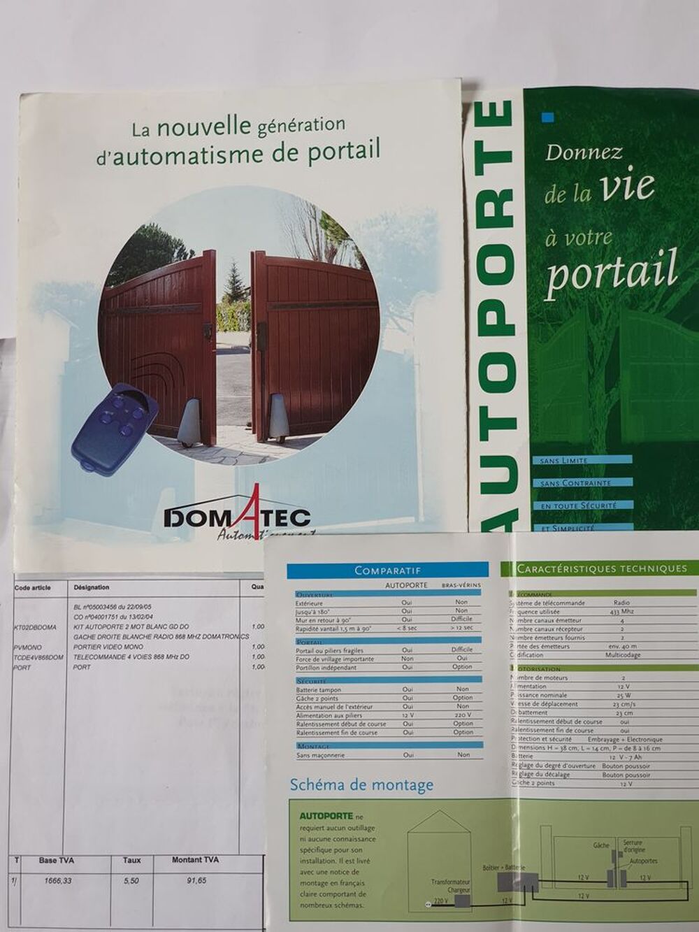 AUTOMATISME DE PORTAIL DOMATEC Bricolage