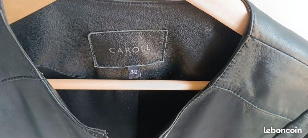 Cuir noir Caroll Vêtements