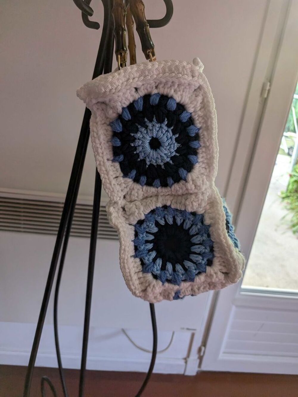 Eclat Marine sac &agrave; main en crochet style chic et boh&egrave;me pour les beaux jours d'&eacute;t&eacute; (28/29/14 cm) Maroquinerie